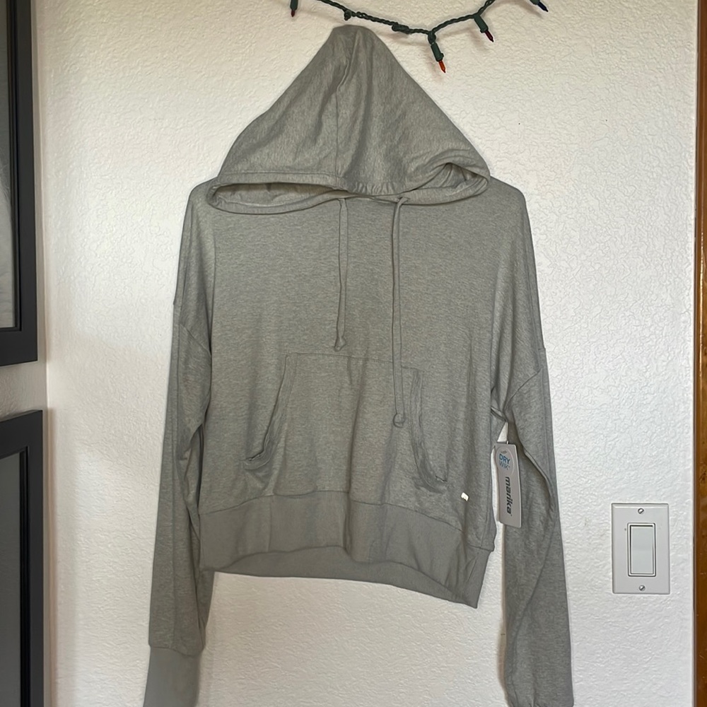 Grey Hooded Sweatshirt- Mid Length
